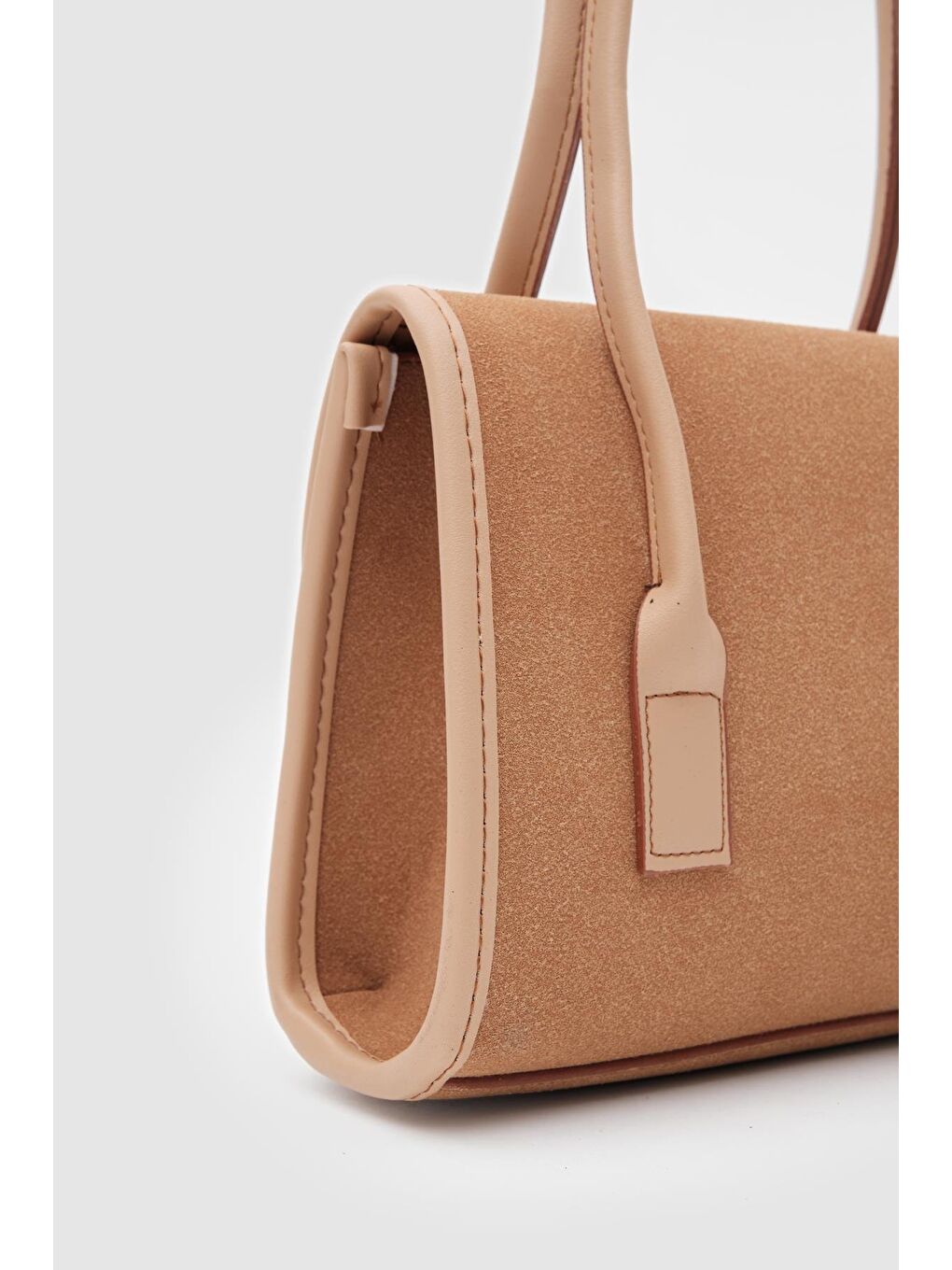 Kahverengi Mioni Süet Omuz Çantası Taba-3