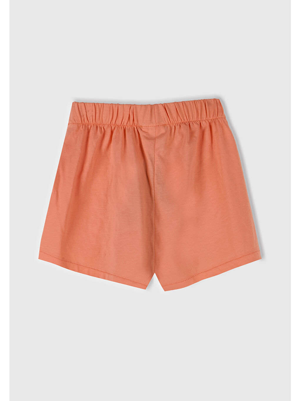 Bej Kız Çocuk Yavruağzı Beli Lastikli Şort Etek-2