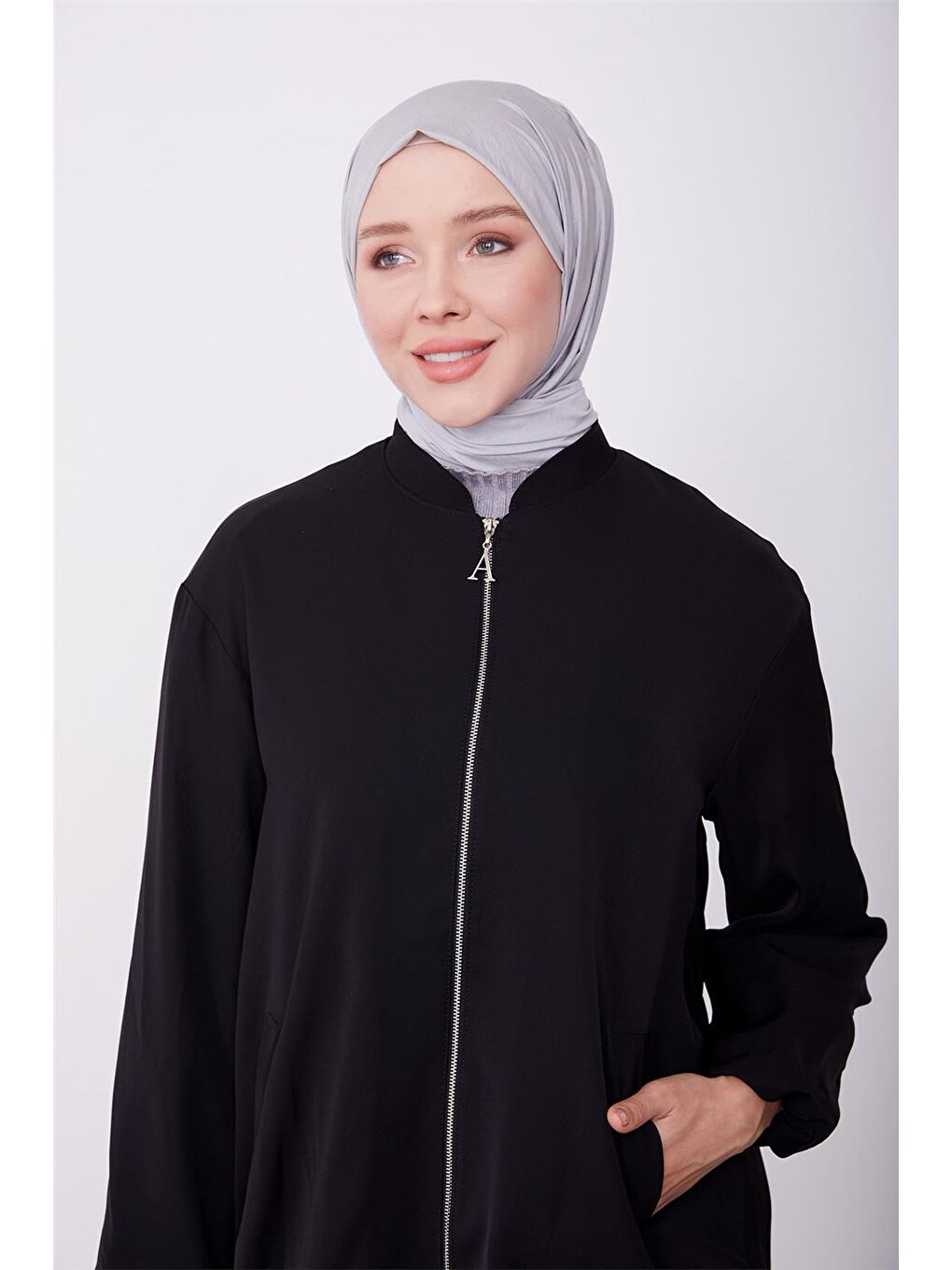 Siyah Astarı Renkli Bomber Ceket 23K5403