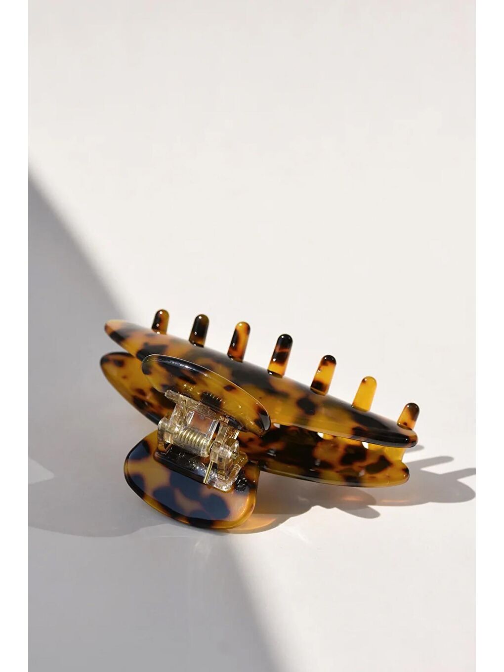 Kahverengi Carolina Kaplumbağa Sırtı Lüks Asetat Mandal Toka-3