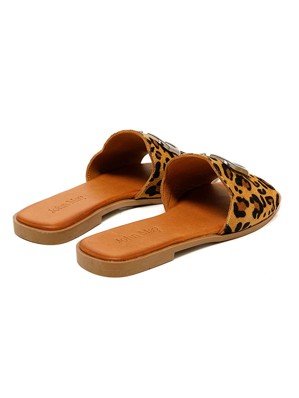 Kahverengi Kadın Terlik MAR-25Y-072-1020 Taba Leopar-4