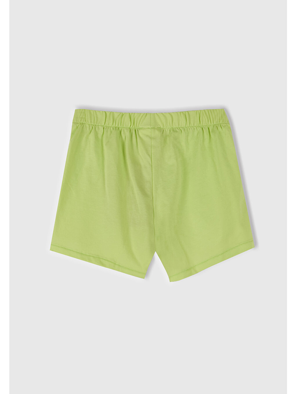 Kız Çocuk Sarı Beli Lastikli Şort Etek-2