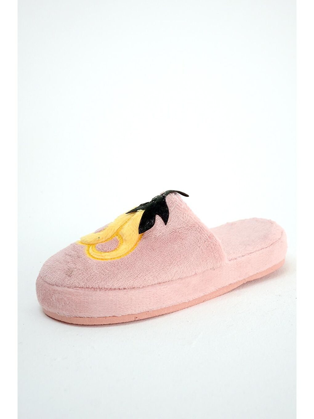 Pembe Avakado Baskılı Rahat Taban Termal Kadın Ev Terliği Z390-8