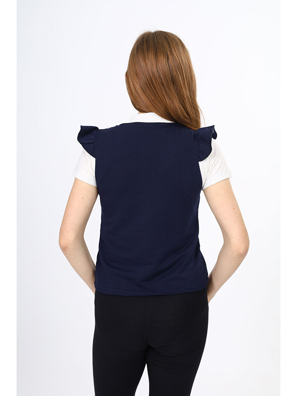 Lacivert Kız Çocuk Okul Yelek-2