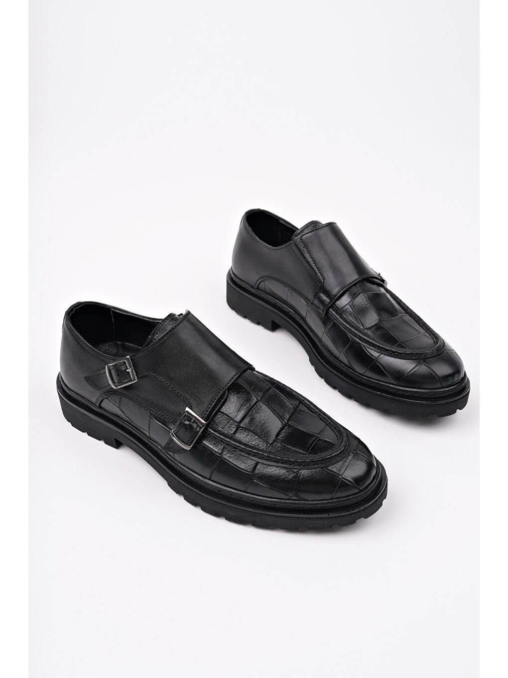 Siyah DİEGO Klasik Hakiki Deri Günlük Ortopedik Erkek Casual Ayakkabı-1