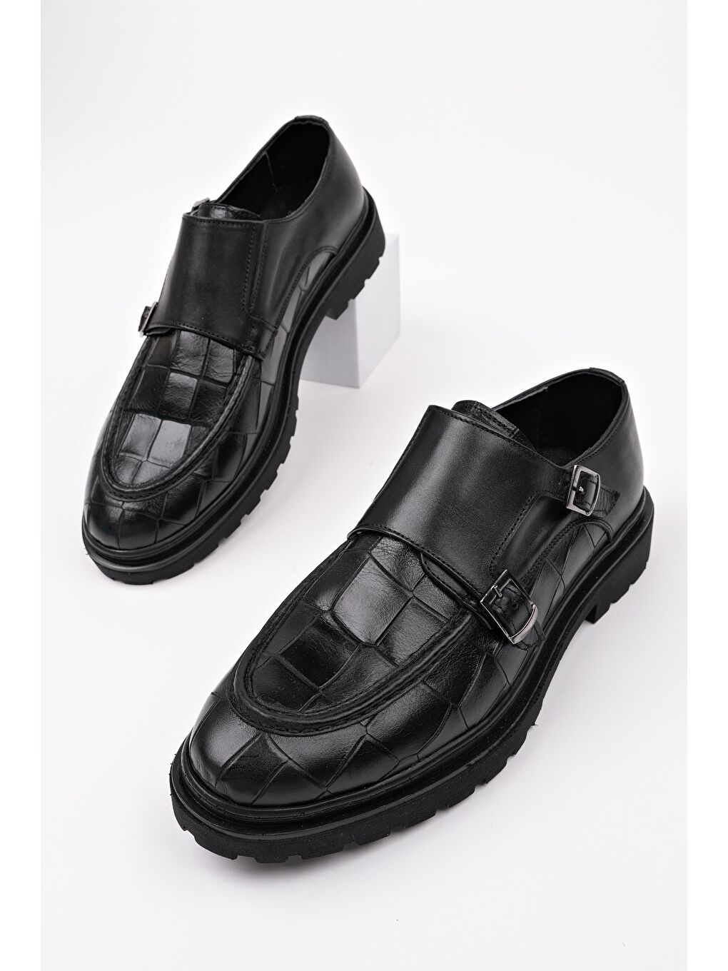 Siyah DİEGO Klasik Hakiki Deri Günlük Ortopedik Erkek Casual Ayakkabı-2