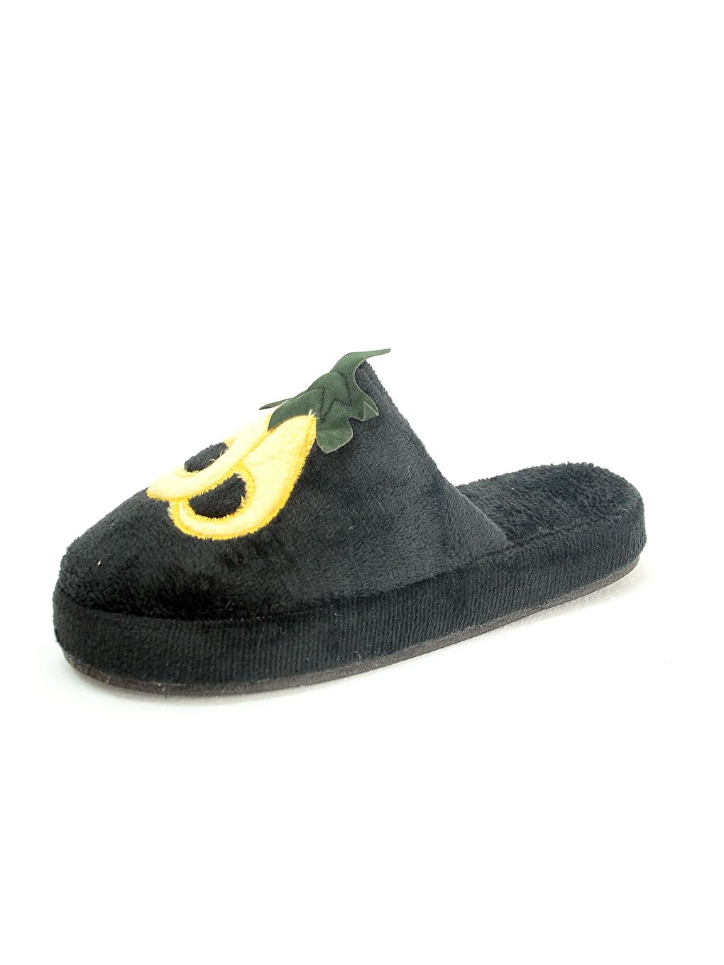Siyah Avakado Baskılı Rahat Taban Termal Kadın Ev Terliği Z390-8