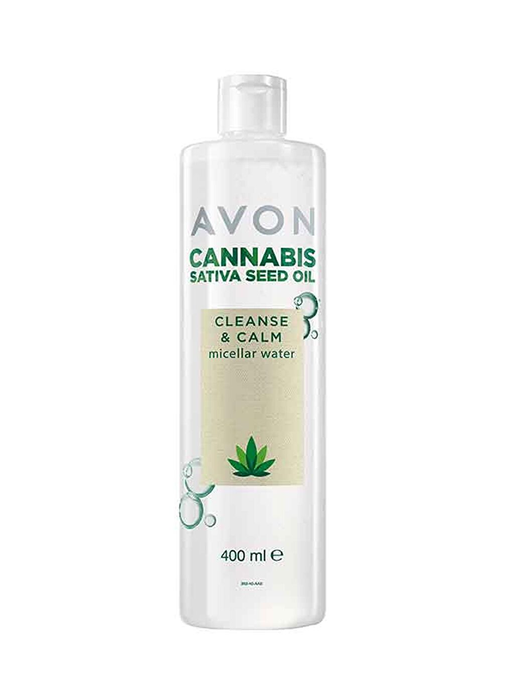 AVON Renksiz Cannabis Sativa Tohumu Yağı Micellar Cilt Temizleme Suyu 400 Ml.