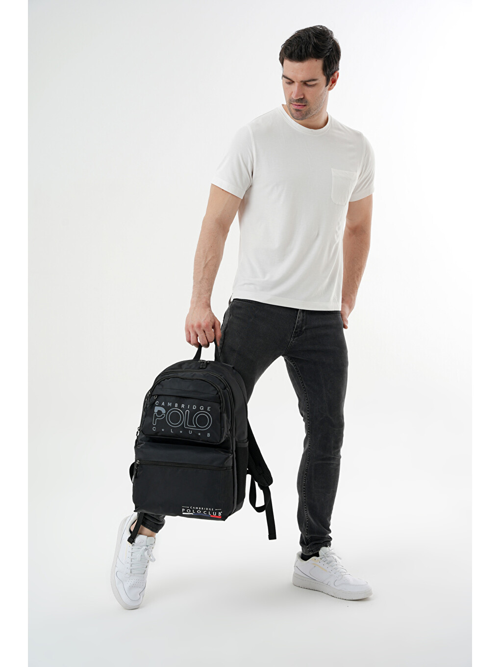 Bej Ergonomik Unisex Ortaokul Çantası-1