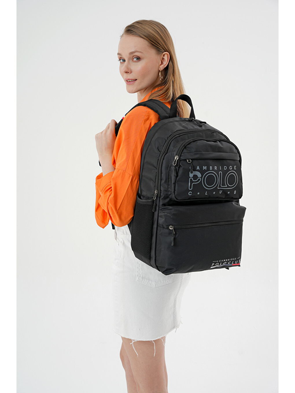 Bej Ergonomik Unisex Ortaokul Çantası-2