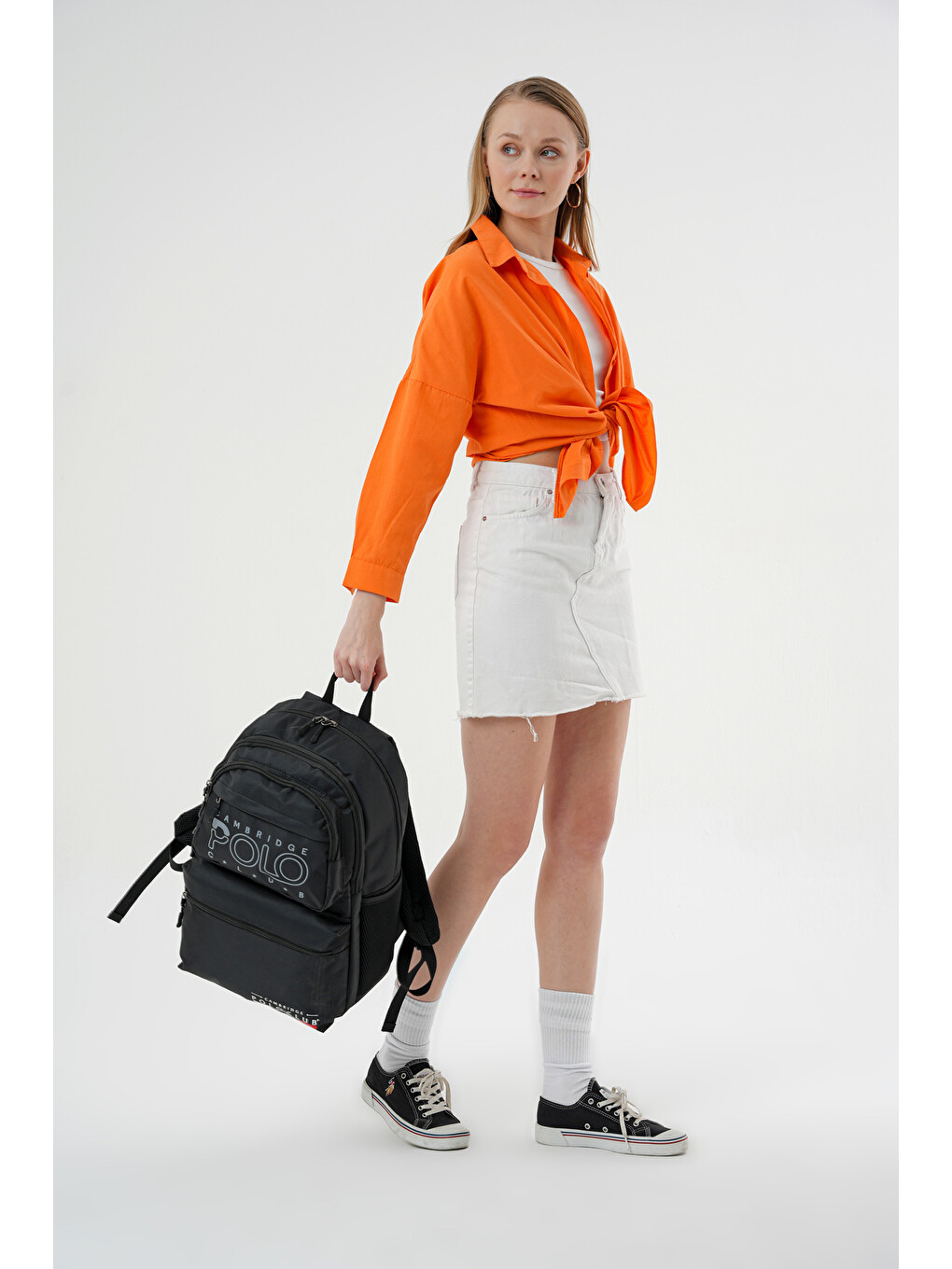 Bej Ergonomik Unisex Ortaokul Çantası-3