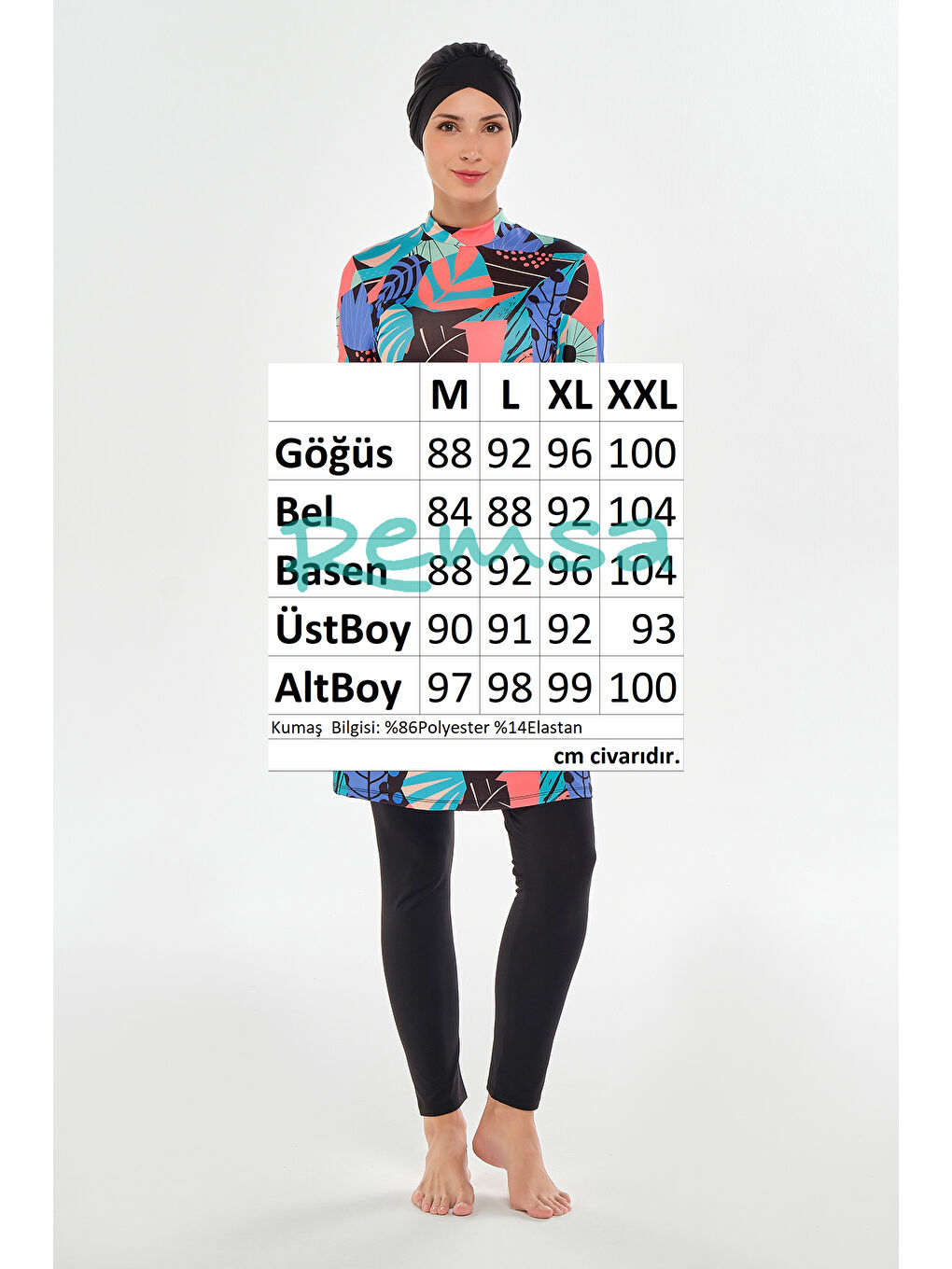 Elastanlı Tam Kapalı Tesettür Mayo 2104 Siyah-3