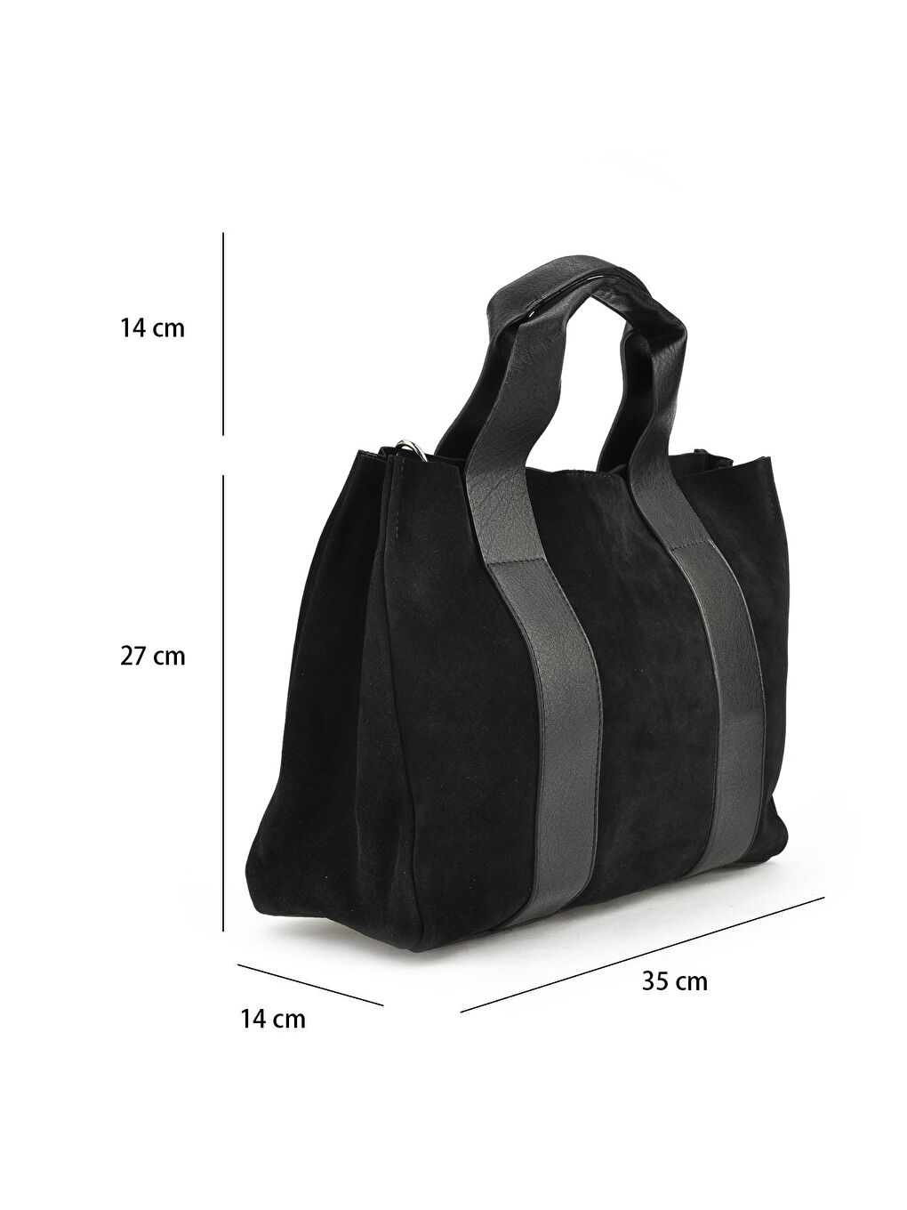 Hakiki Deri Kadın Omuz Çanta 133979Z5006 Siyah-1