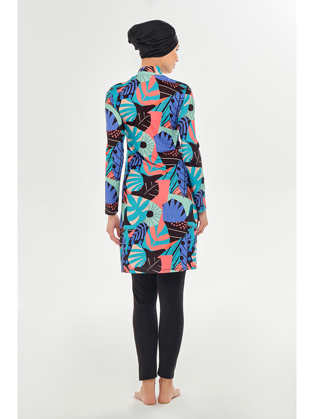 Elastanlı Tam Kapalı Tesettür Mayo 2104 Siyah-4