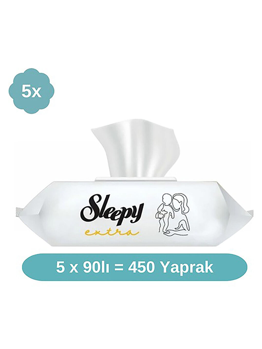 Extra Islak Mendil 5x90 Adet