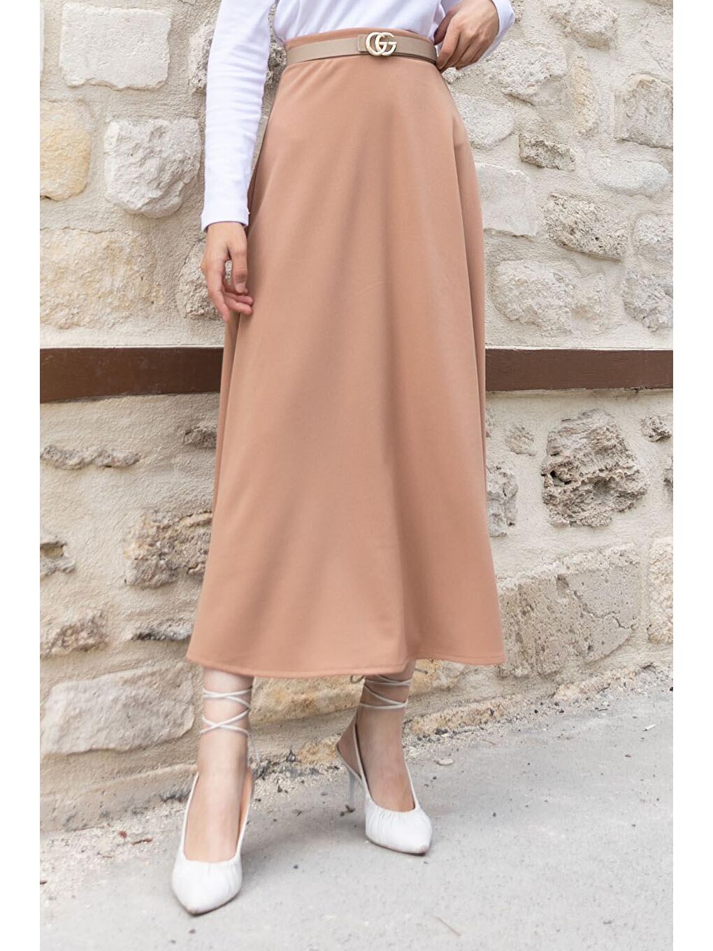 Kahverengi Kloş Etek Sütlü Kahve