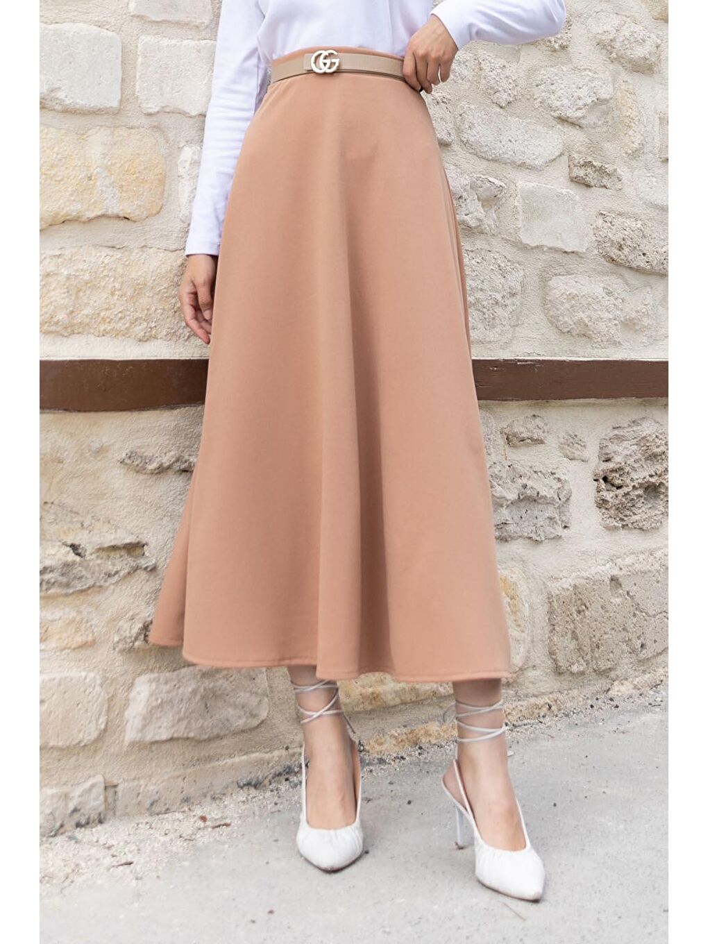 Kahverengi Kloş Etek Sütlü Kahve-1