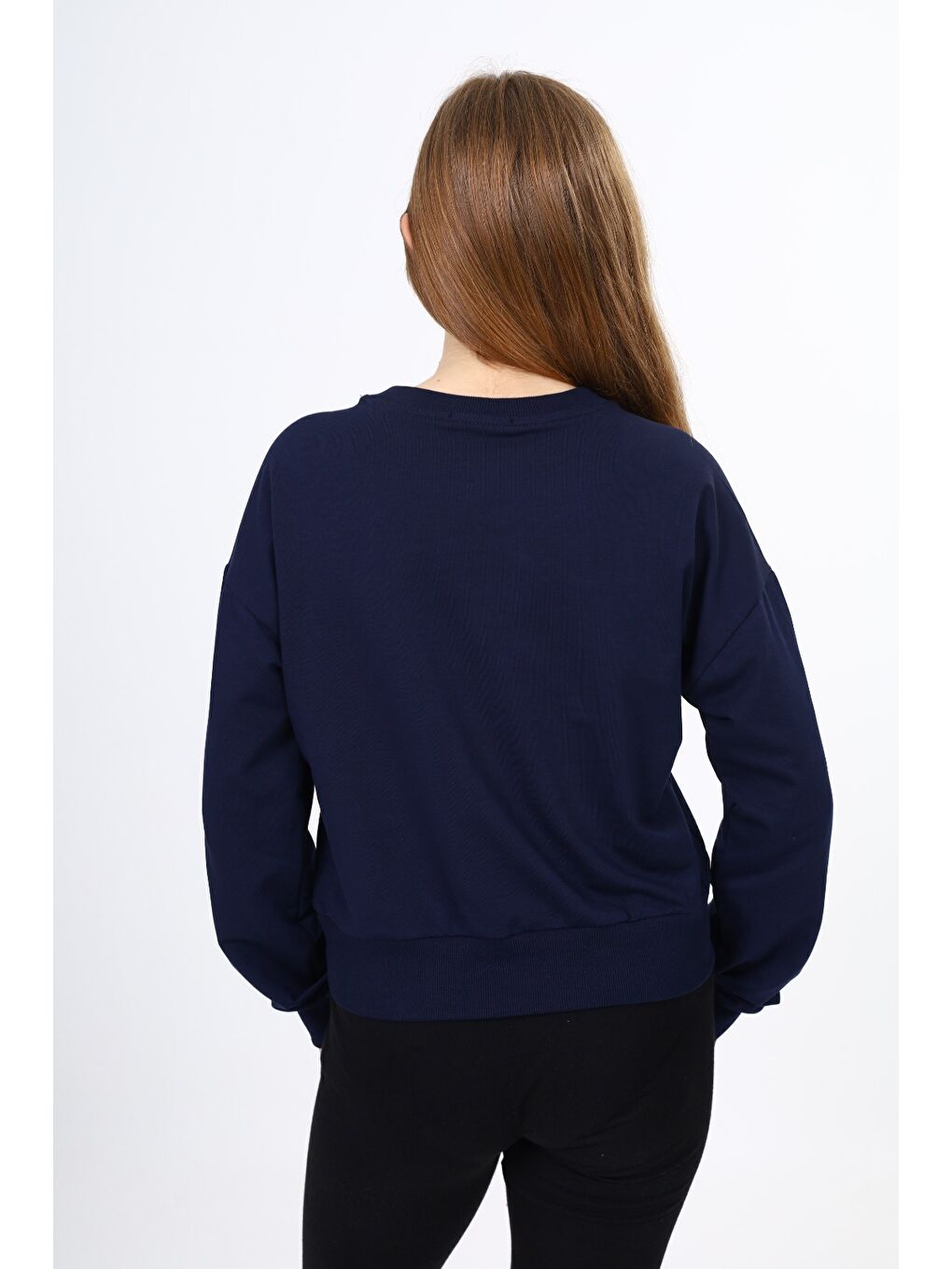 Kahverengi Kız Çocuk Okul Sweatshirt-9