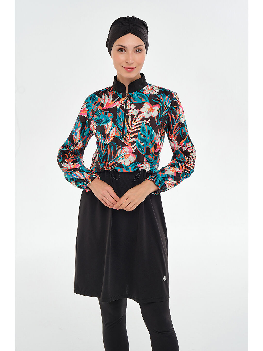 Tam Kapalı Tesettür Mayo 2402 Siyah-1