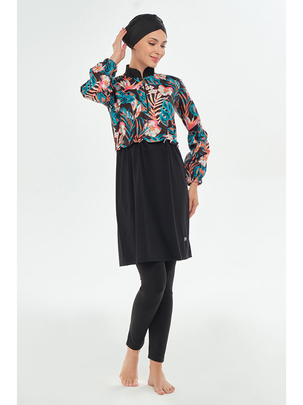 Tam Kapalı Tesettür Mayo 2402 Siyah-4