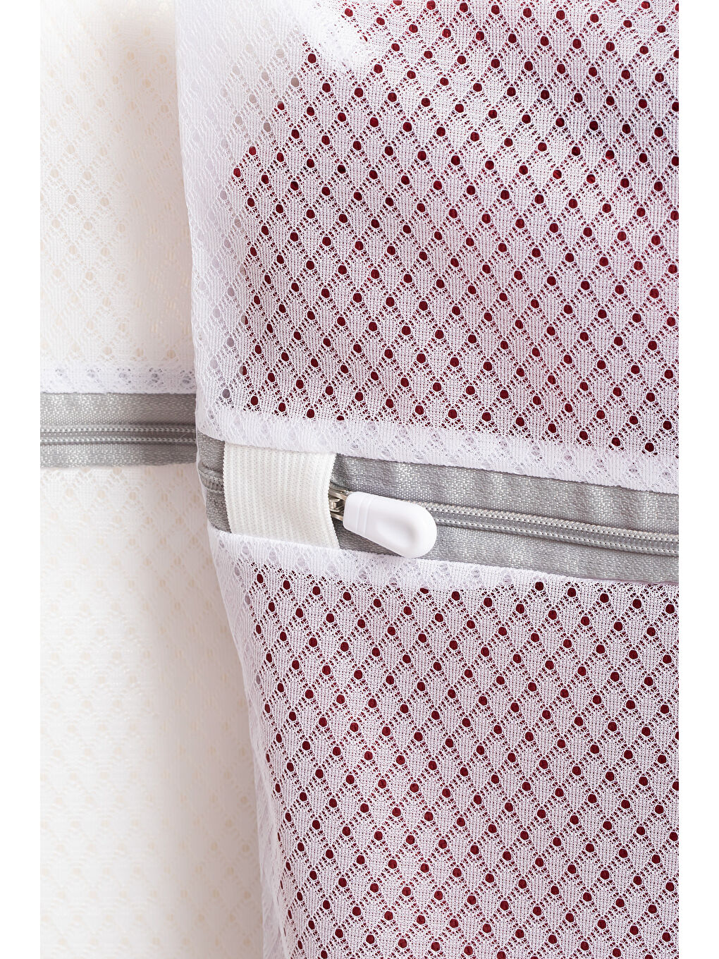 Beyaz 3130 2li Çamaşır Yıkama Filesi Bölmeli Ayakkabı Yıkama Filesi Deforme Önleyici Torba-1