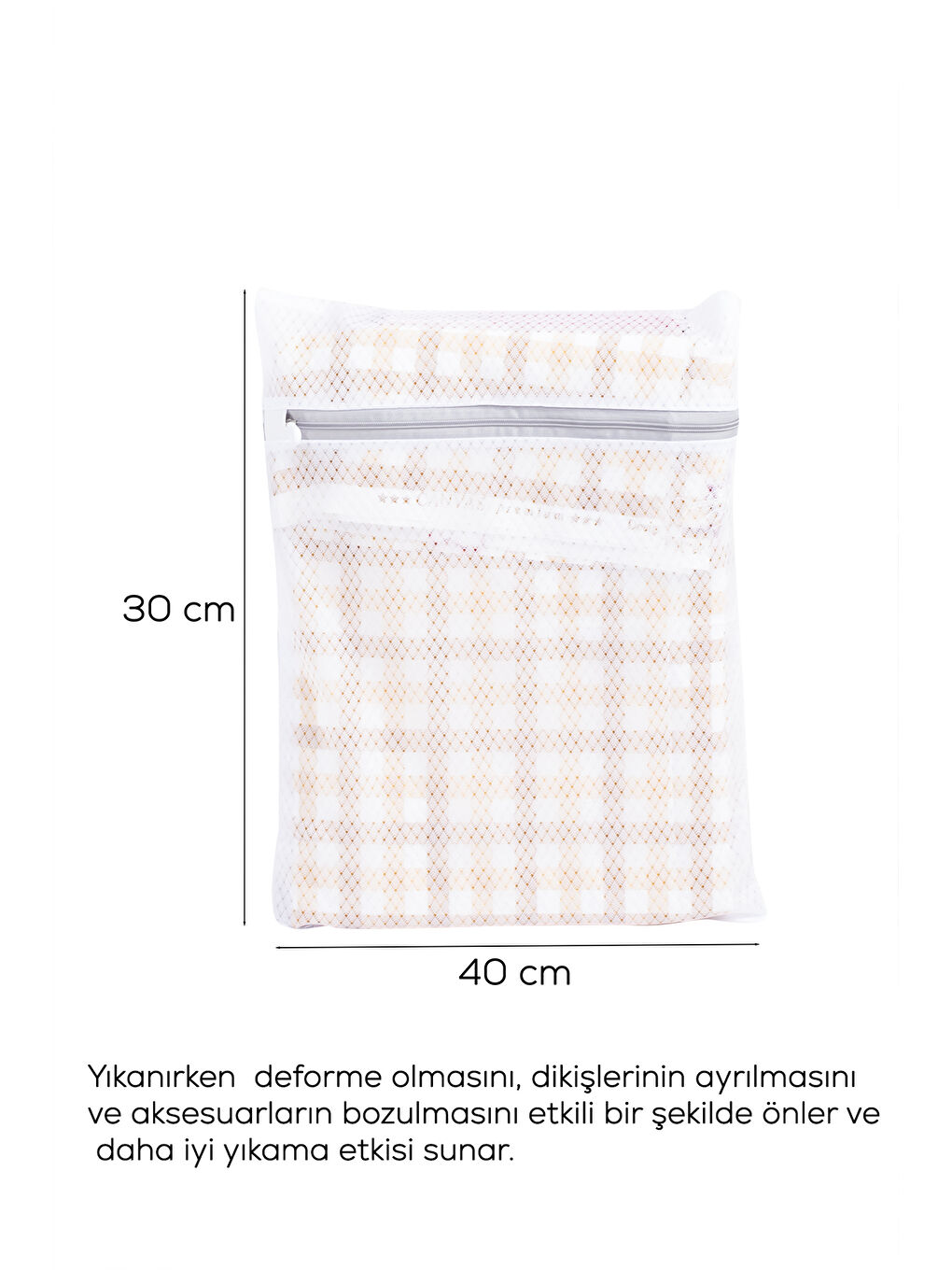 Beyaz 3130 2li Çamaşır Yıkama Filesi Bölmeli Ayakkabı Yıkama Filesi Deforme Önleyici Torba-2