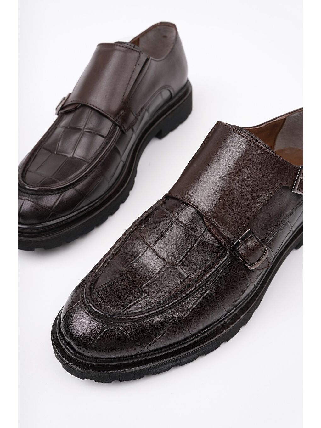 Kahverengi DİEGO Klasik Hakiki Deri Günlük Ortopedik Erkek Casual Ayakkabı-2