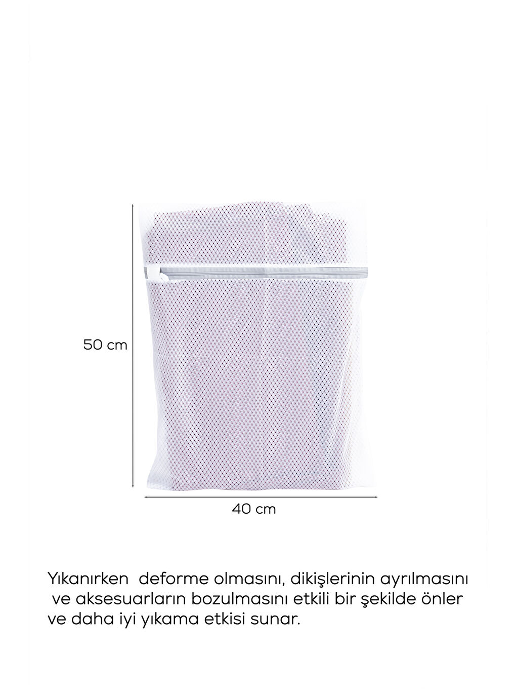 Beyaz 3129 2li Çamaşır Yıkama Filesi Bölmeli Ayakkabı Yıkama Filesi Deforme Önleyici Torba-2