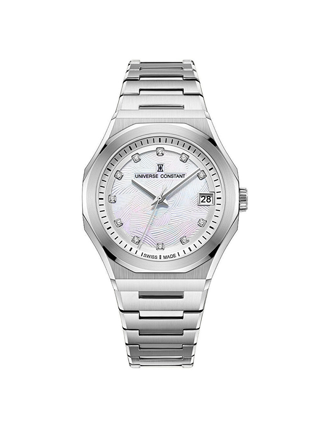 Gri UC1034 Pırlantalı Kadın Kol Saati