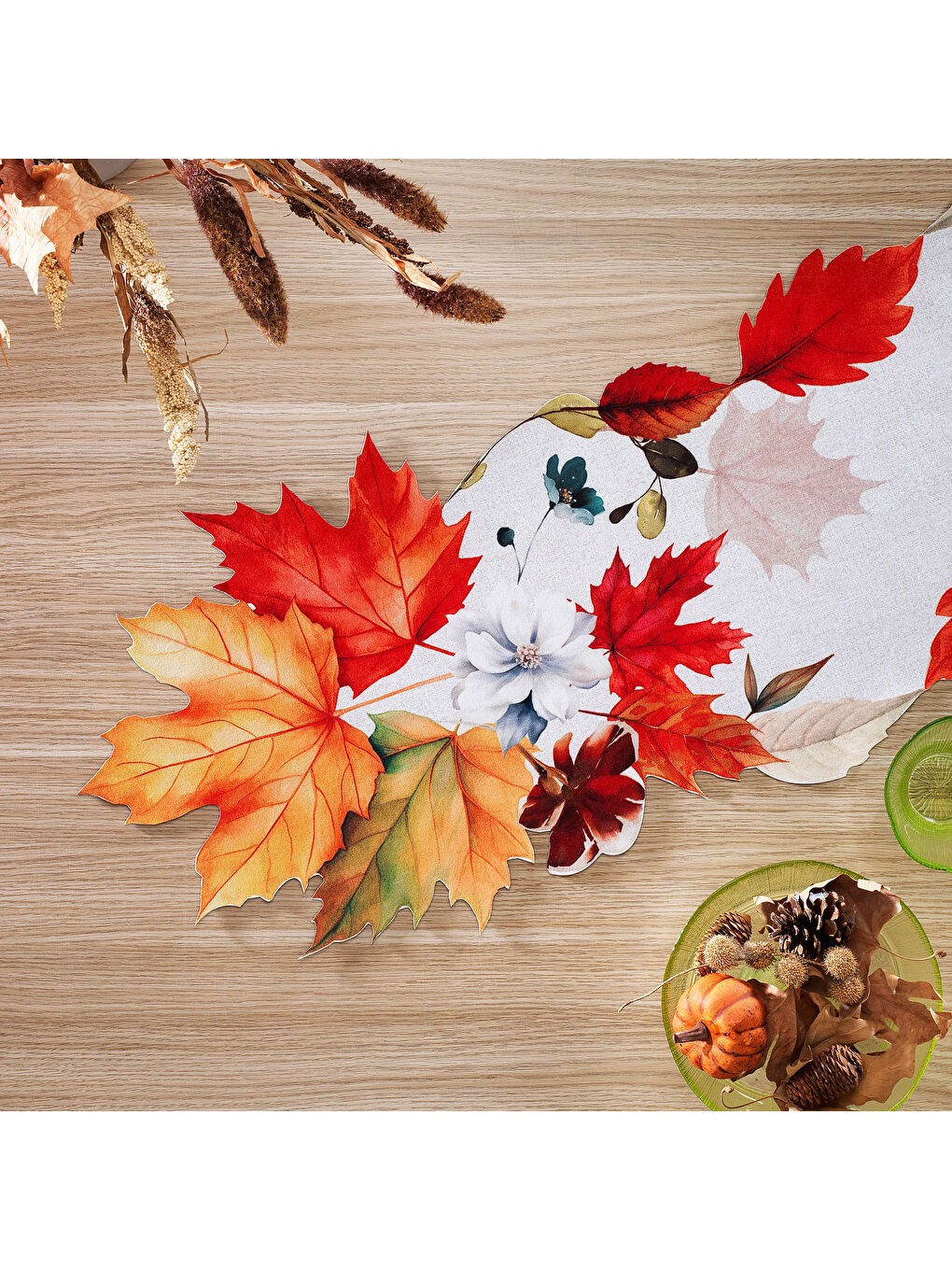 Turuncu Home Autumn Lazer Runner 1 Parça-Asorti