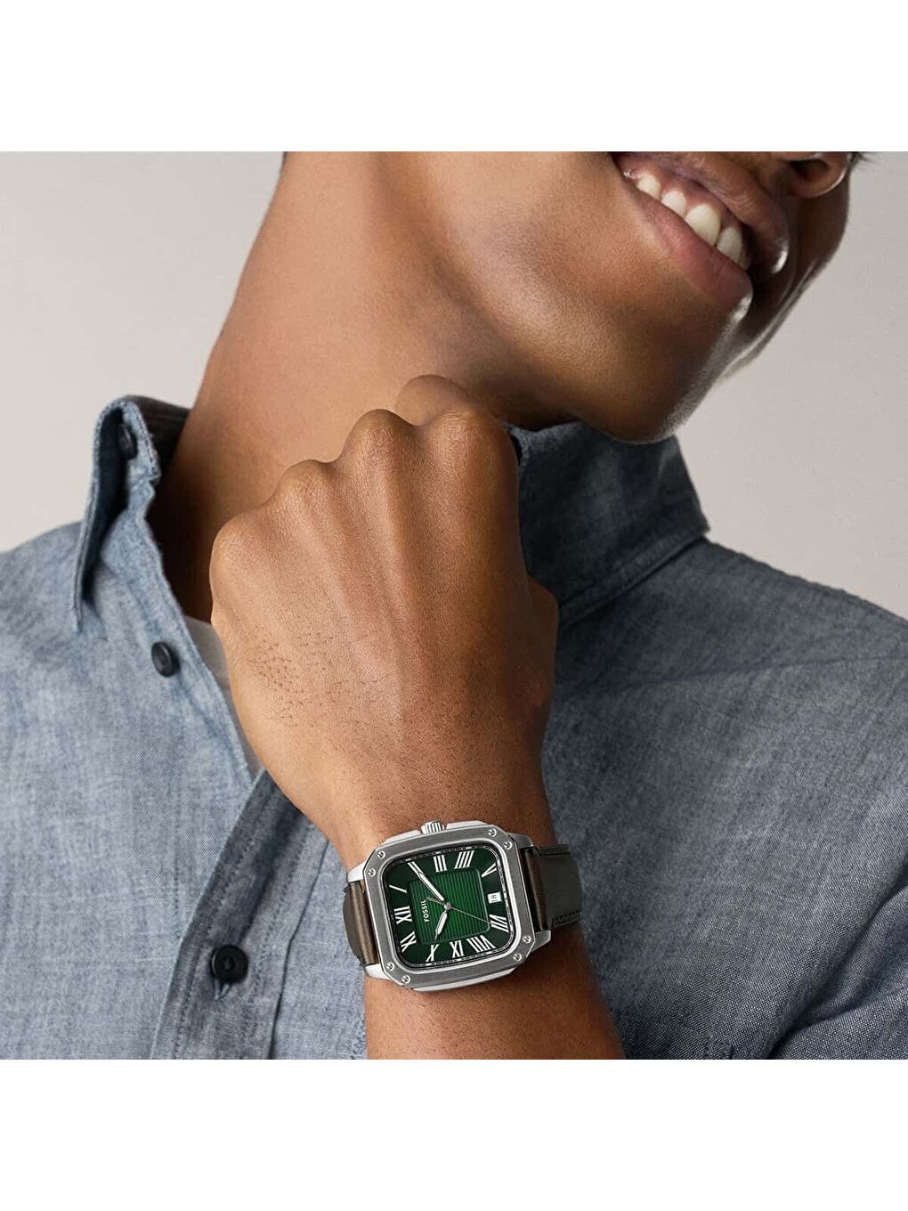 Kahverengi FFS6150 Erkek Kol Saati-5