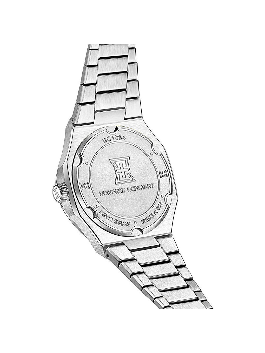 Gri UC1034 Pırlantalı Kadın Kol Saati-1