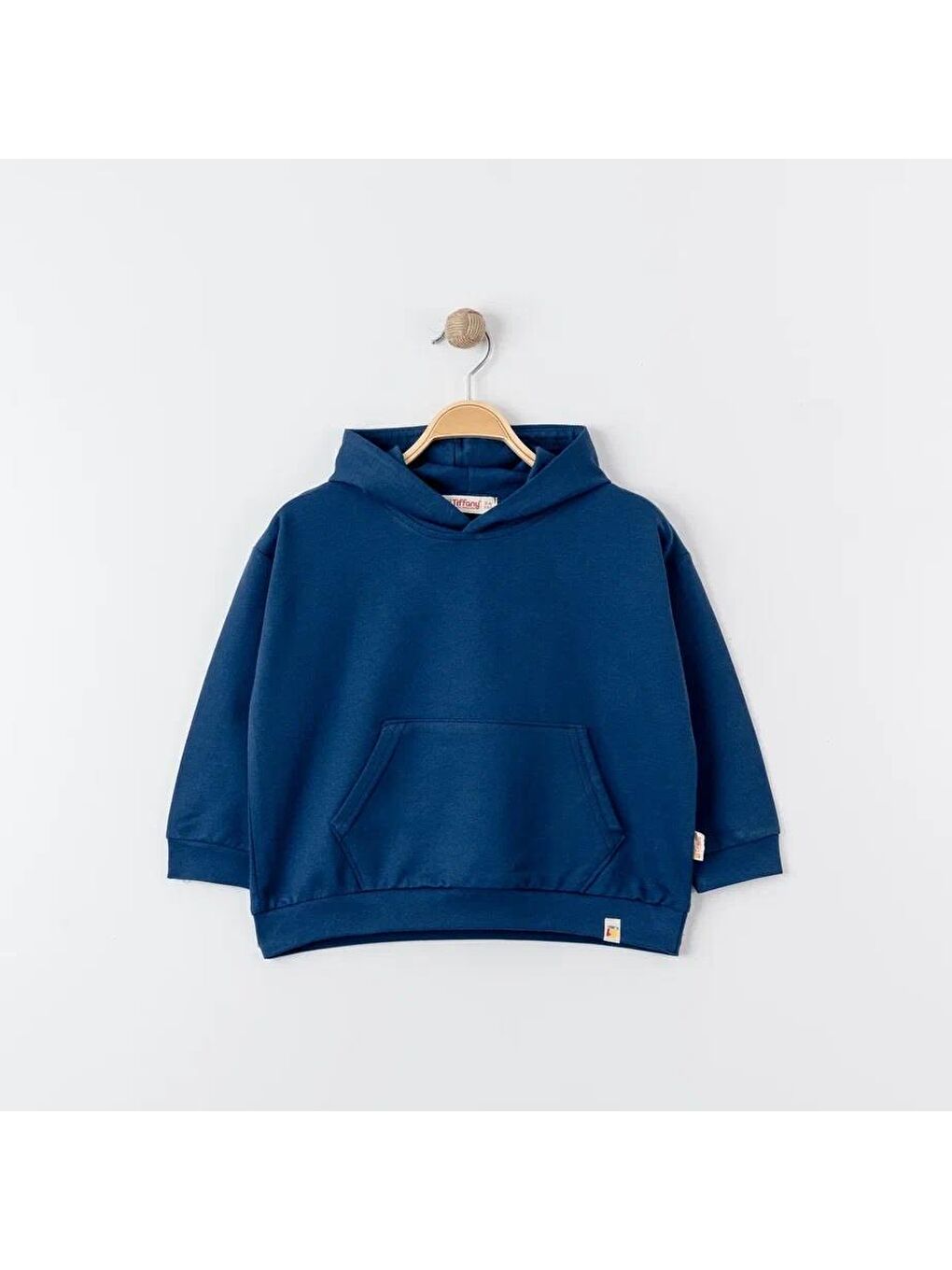 Lacivert Oversıze Eşofman Theme Kapüşonlu Sweatshırt