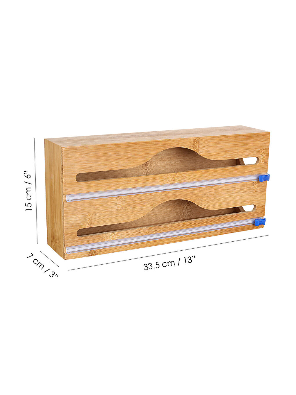 Bej 2'li Bambu Streç Film ve Folyo Kesici-6