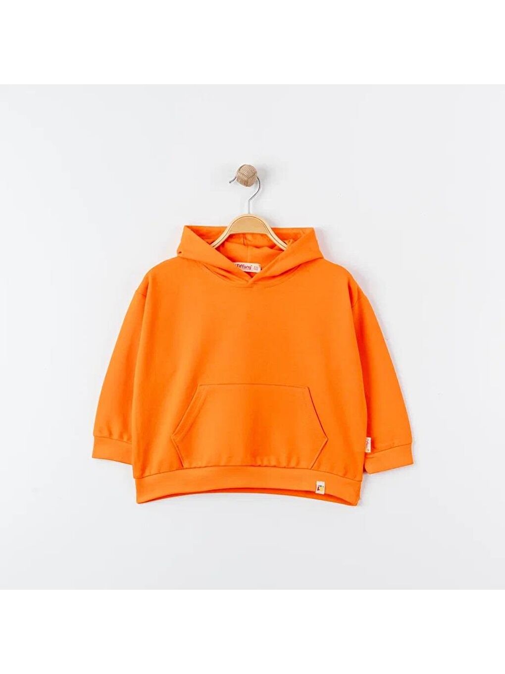 Turuncu Oversıze Eşofman Theme Kapüşonlu Sweatshırt