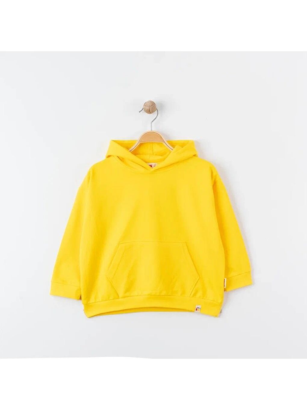 Sarı Oversıze Eşofman Theme Kapüşonlu Sweatshırt