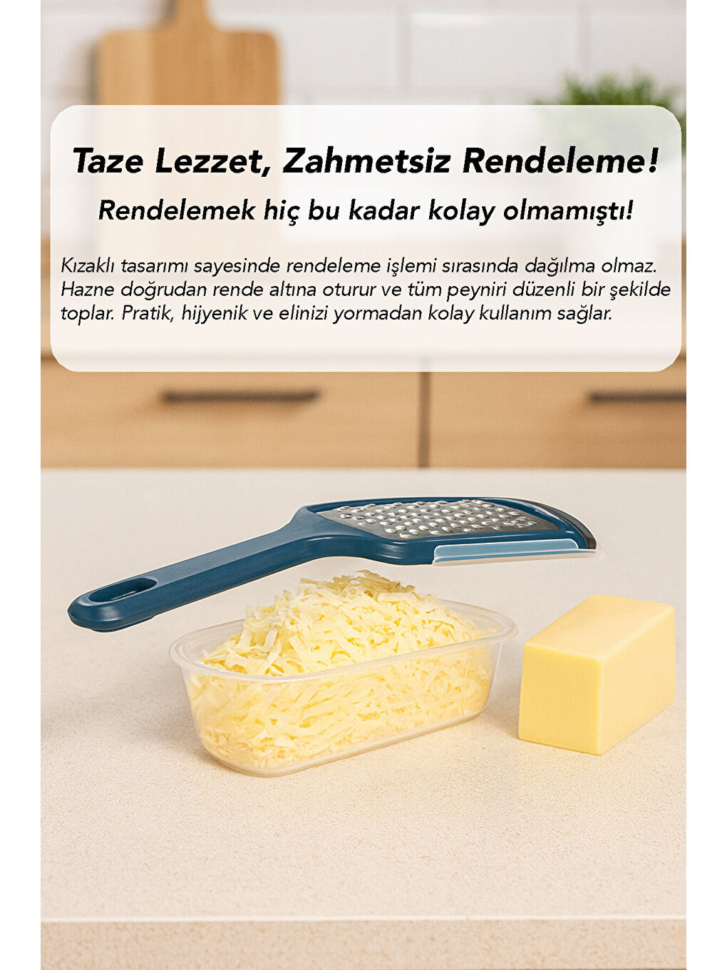 Bej 1 Adet Hazneli Rende-2