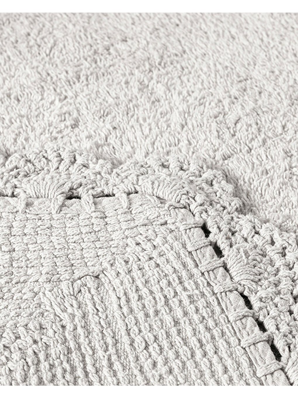 Mia Pamuklu Banyo Paspası Seti Gri-2