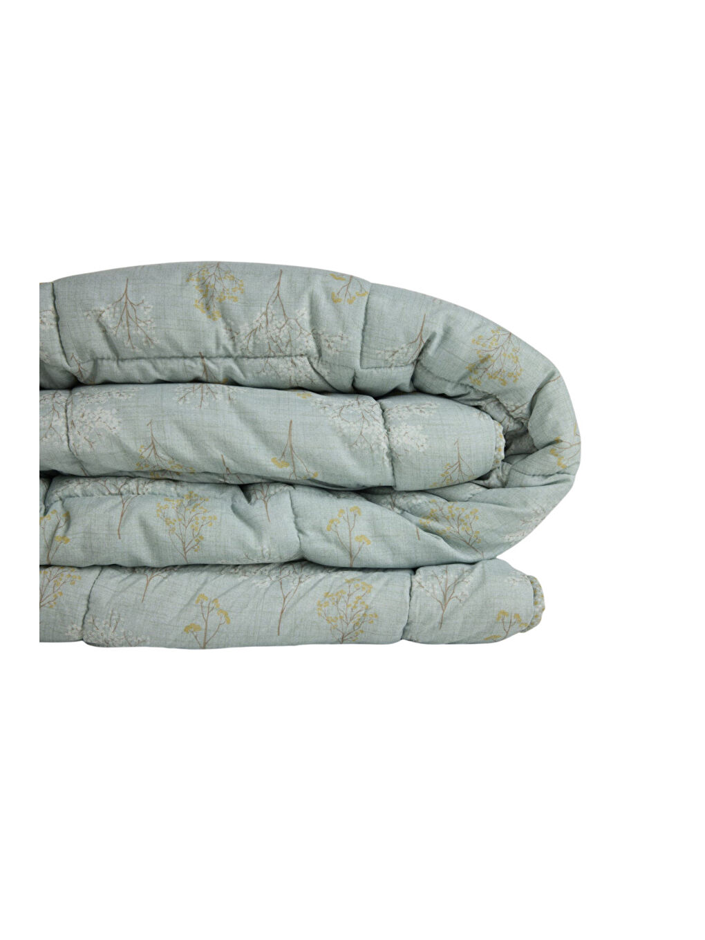 Kullanımı Kolay Çift Kişilik Yorgan 195x215 cm Yeşil - Dormio Bloom Serisi-3