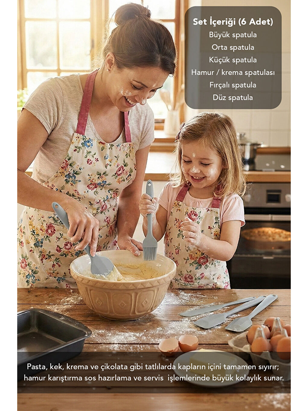 Gri 6'lı Spatula Seti-2