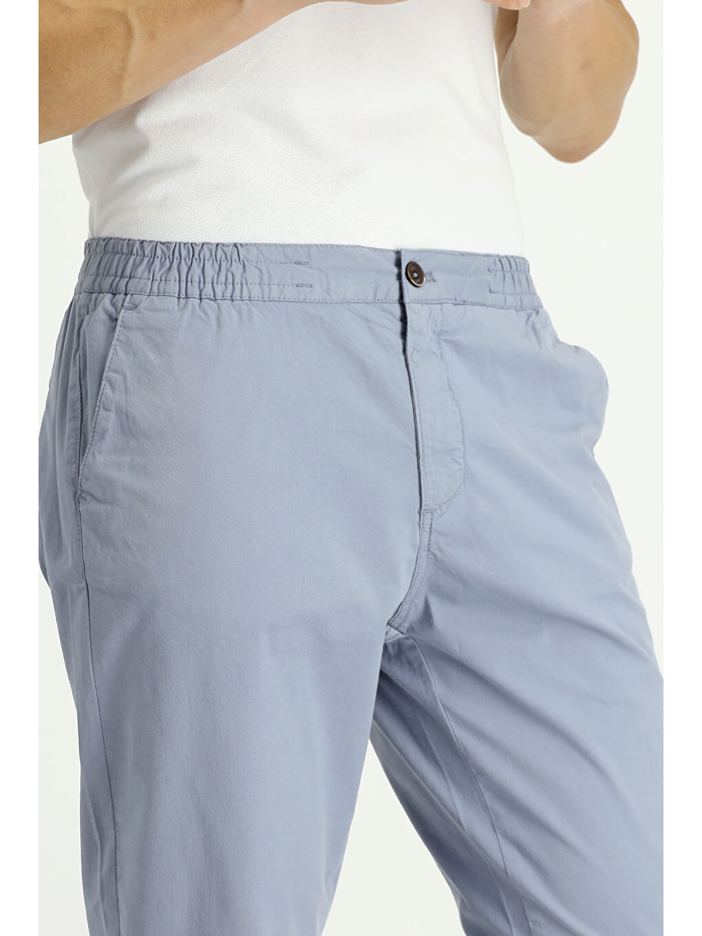 Mavi Regular Fit Beli Lastikli Elastanlı Kanvas / Chino Pantolon-2