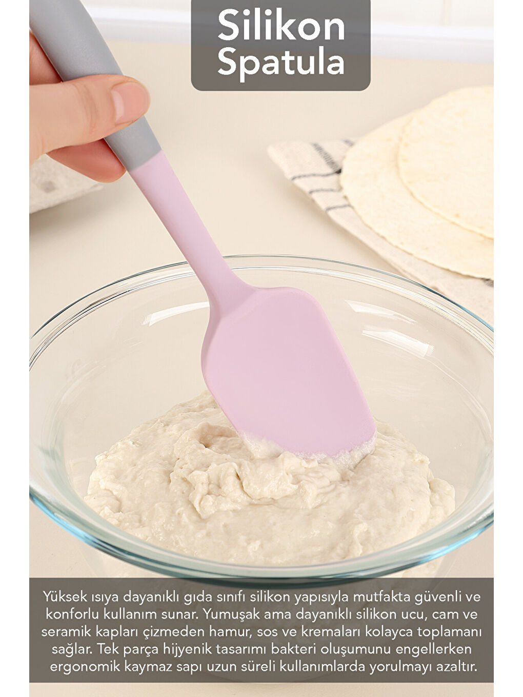 Karışık 3 Parça Silikon Spatula Seti-2