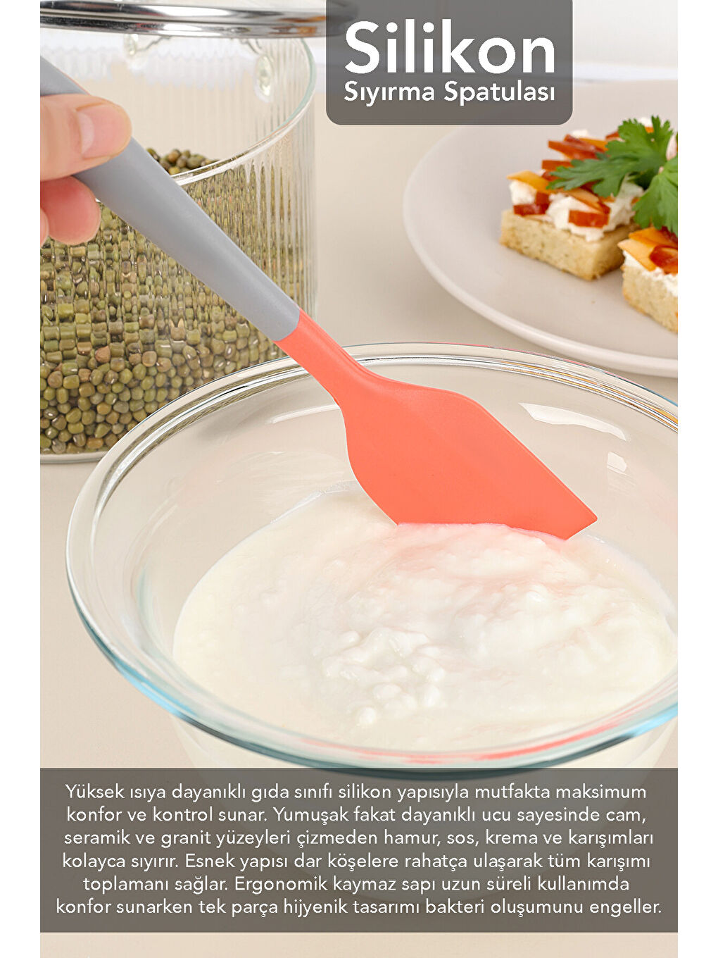 Karışık 3 Parça Silikon Spatula Seti-3