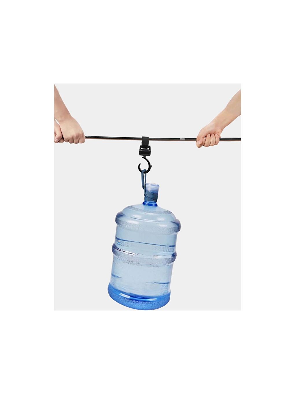 Döner Başlıklı Puset Kancası - Bebek Arabası Askı Aparatı Siyah-2