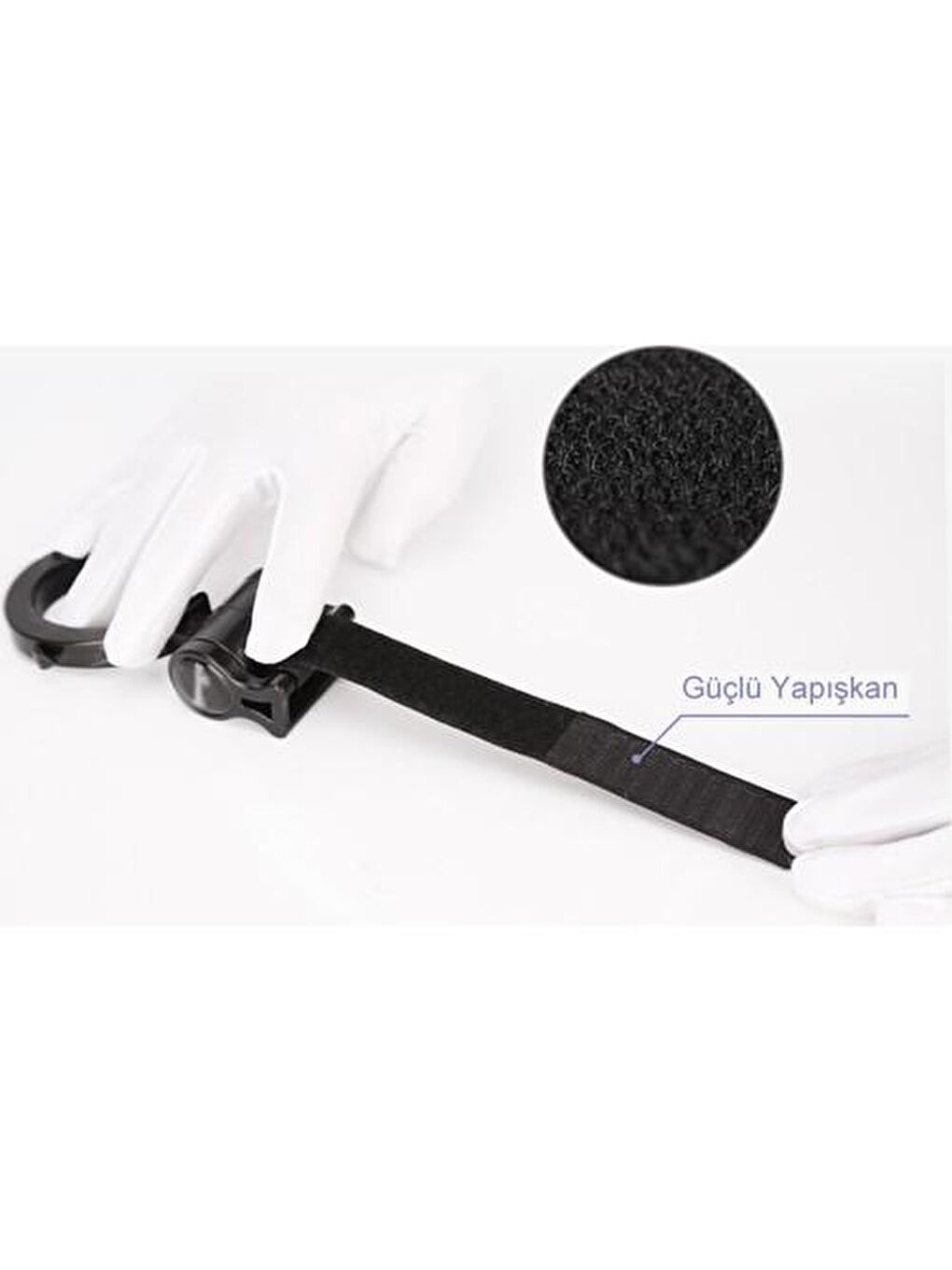 Döner Başlıklı Puset Kancası - Bebek Arabası Askı Aparatı Siyah-3