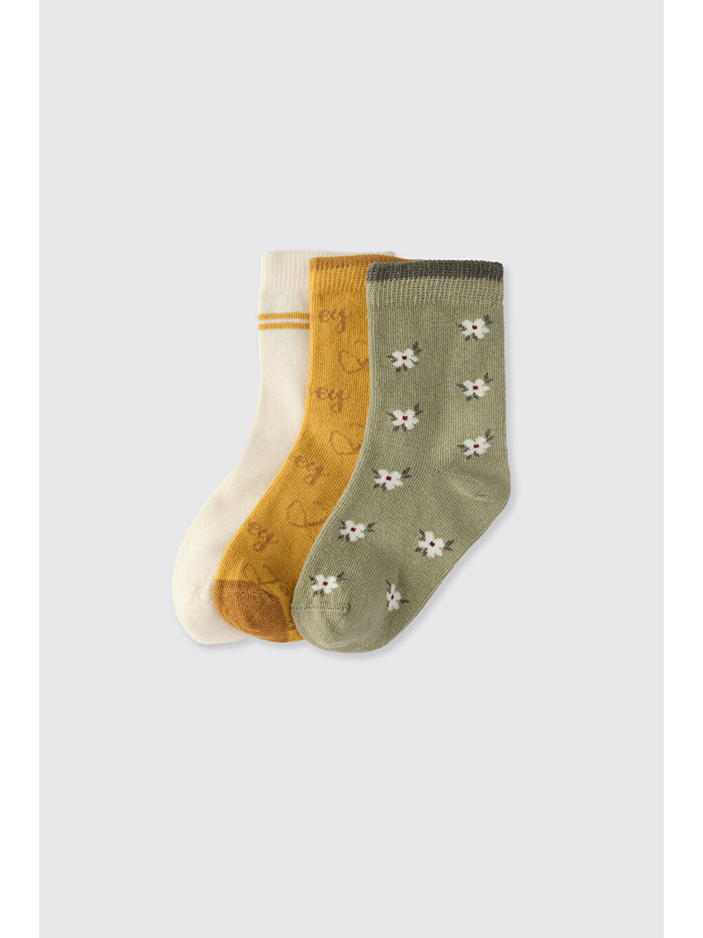 Karışık Kız Çocuk 3'lü Soket Çorap-1