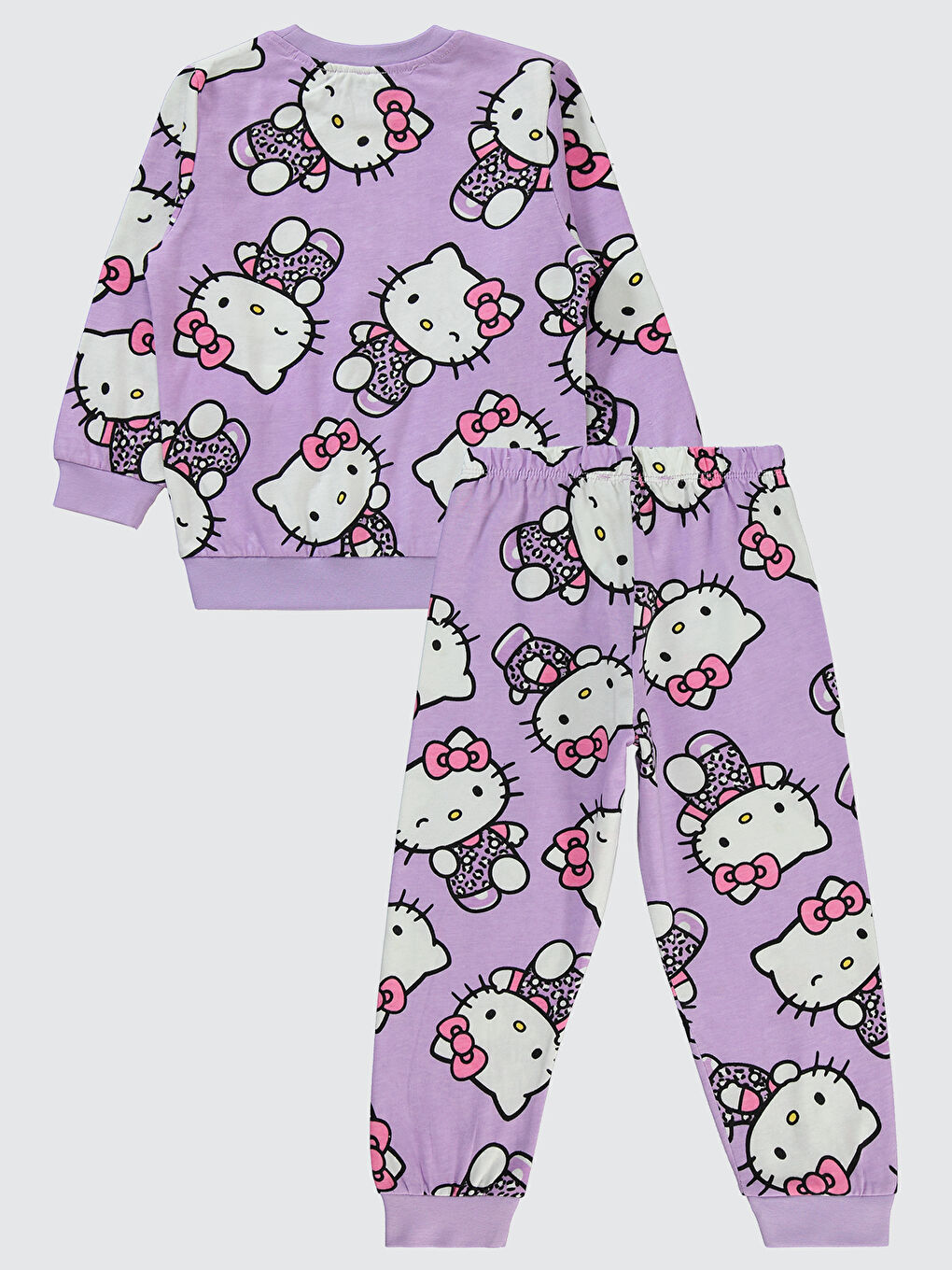 Civil Mor Hello Kitty Kız Çocuk Pijama Takımı 2-5 Yaş Dijital Lavanta - 2