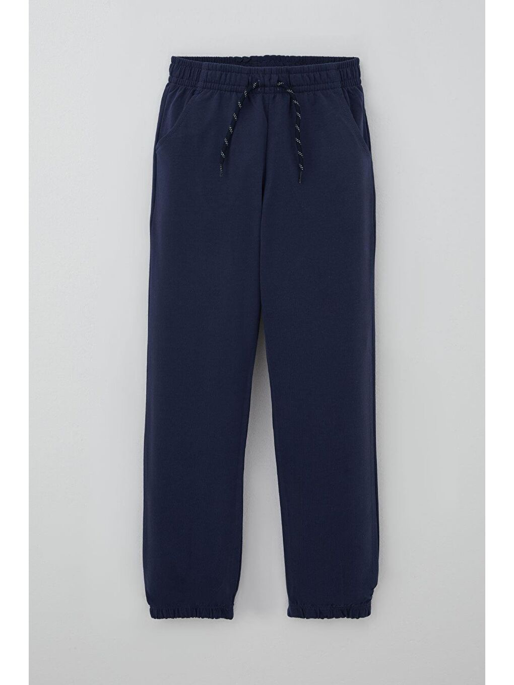 Erkek Çocuk Eşofman Altı Bağcık Aksesuarlı Cepli Lacivert (4-8 Yaş)