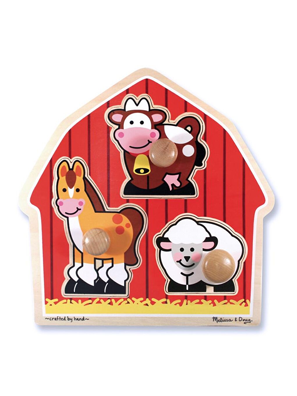 Melissa and Doug Karışık Ahşap İlk Yapbozum - Çiftlik Hayvanları - 1