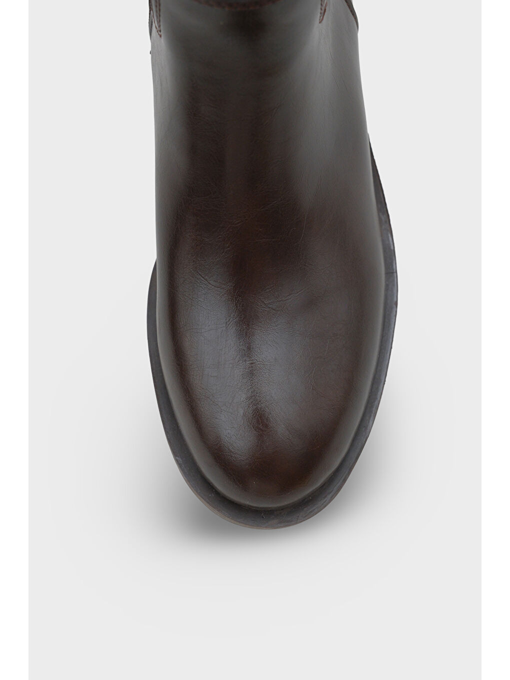 Kahverengi Zena Yuvarlak Burunlu Kadın Çizme-2